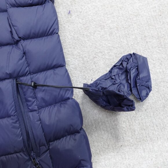 EAB Womens Vest Medium Blue Down Filled Full Zip Puffer - Picture 4 of 7